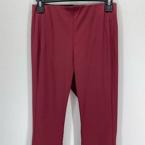 Theory Neoteric Skinny Cropped Pants (Burgundy) - 4 - Picture 4 of 11